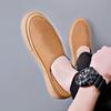 Fashion2024 Spring Autumn Leather Loafers Male Fashion Casual New Designer Shoes for Men Solid Color Dual-use High Quality Mens Shoes