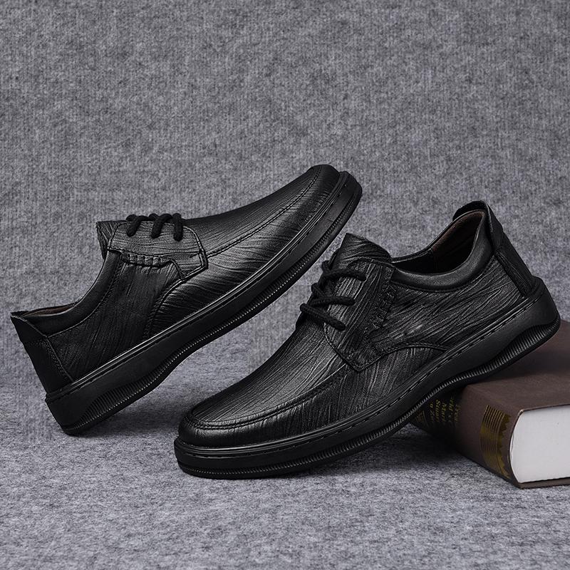 Genuine Leather Men Shoes Business Casual Leather Shoes Moccasins Men Flats Shoes