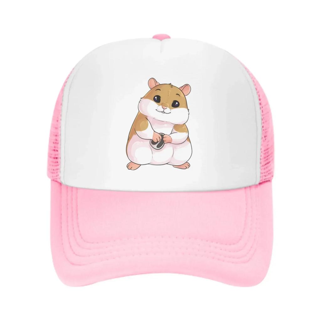 Hamster Protects Melon Seeds Summer Leisure Sports Daily Sun Hat Fishing Outdoor Unisexs and Womens Truck Caps Fashion