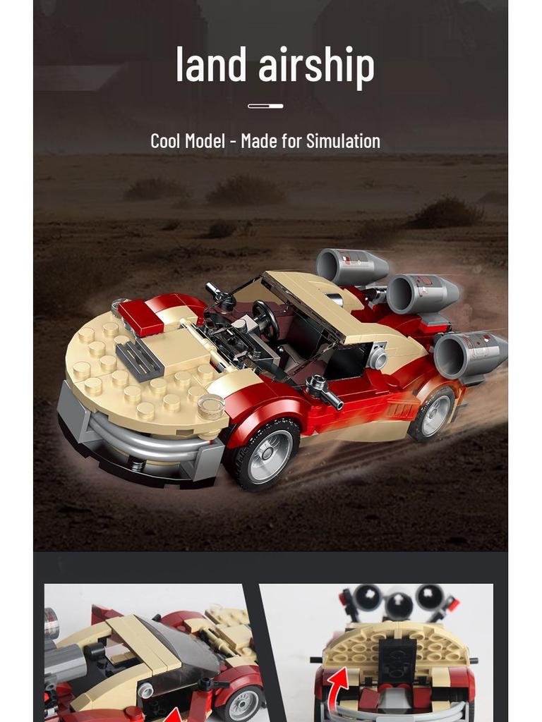 Yuxing King Educational Mini Car Model Toy for Boys - Assembly Block Kit and Birthday Gift