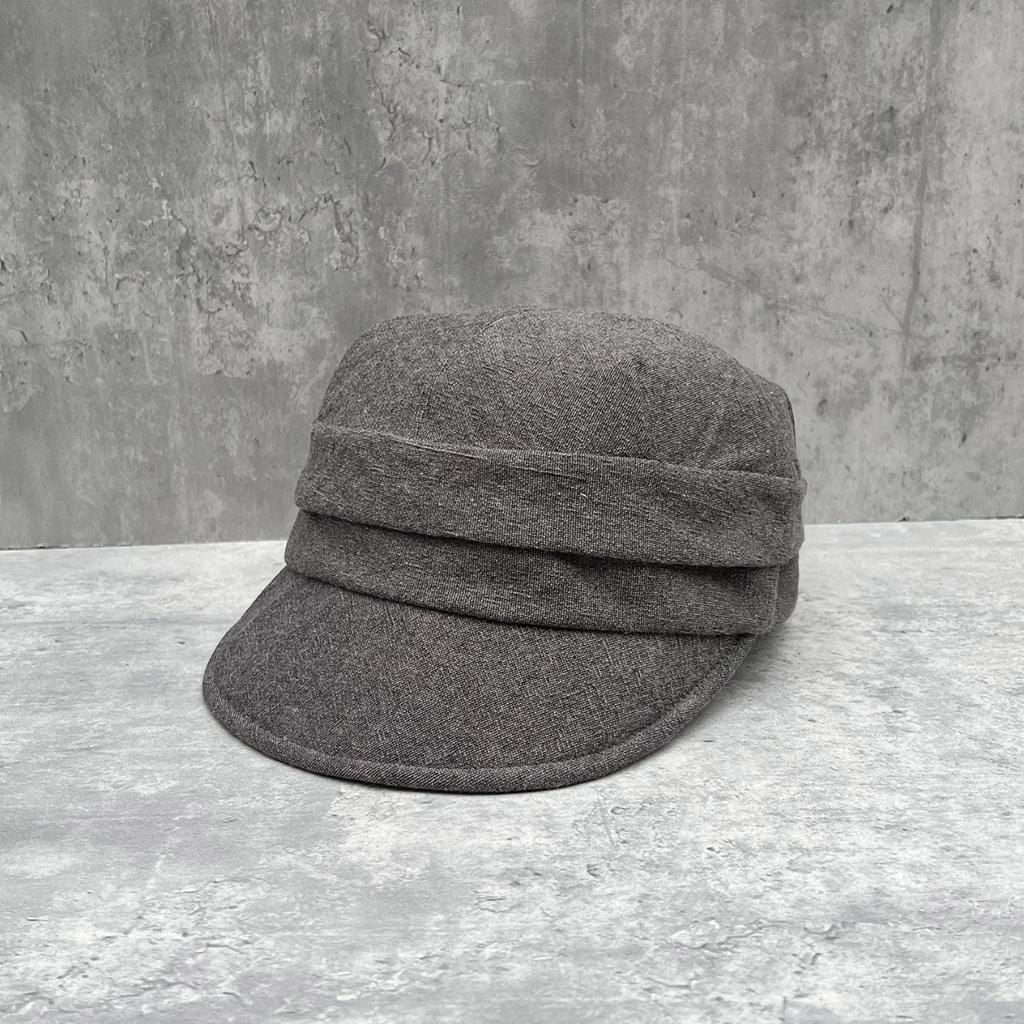 Retro versatile linen newsboy hat women's spring summer three-dimensional quite wide-brimmed equestrian hat showing face ducktongue painter hat