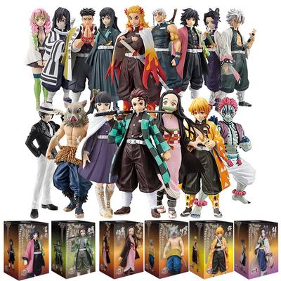 Hot Anime Demon Slayer Kimetsu Yaiba Figure Kamado Tanjirou Action Agatsuma Zenitsu Nezuko Warrior Model Toys PVC No Poseable Articulated Scale 4