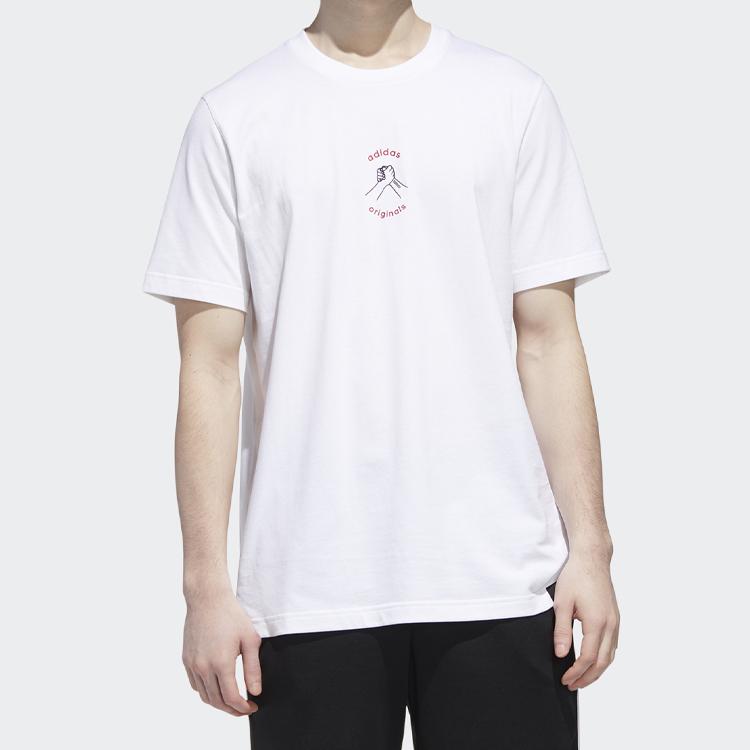 adidas Originals T Shirts Men's Crew Neck Moderate Straight Fit (Unisex) T-Shirts GP3483