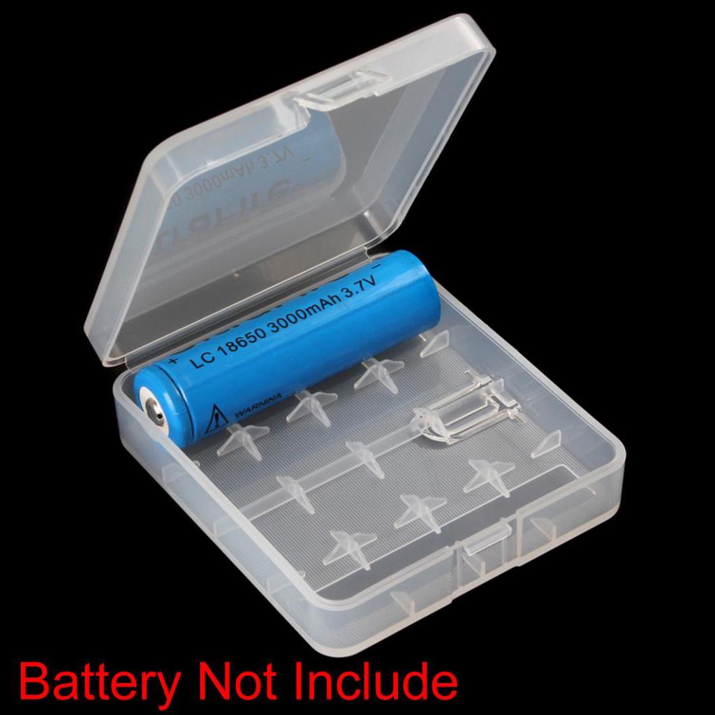 Portable Hard Plastic Case Holder Storage Box for 4 X 18650 Batteries