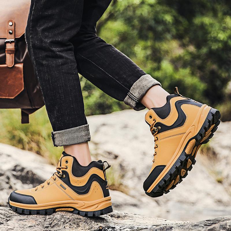 Autumn Winter New Men 'S Boots Plus Snow Boots Non -Slip Warm Winter Boots For Hiking Shoes With Fur Men Comfortable Outdoor Shoes