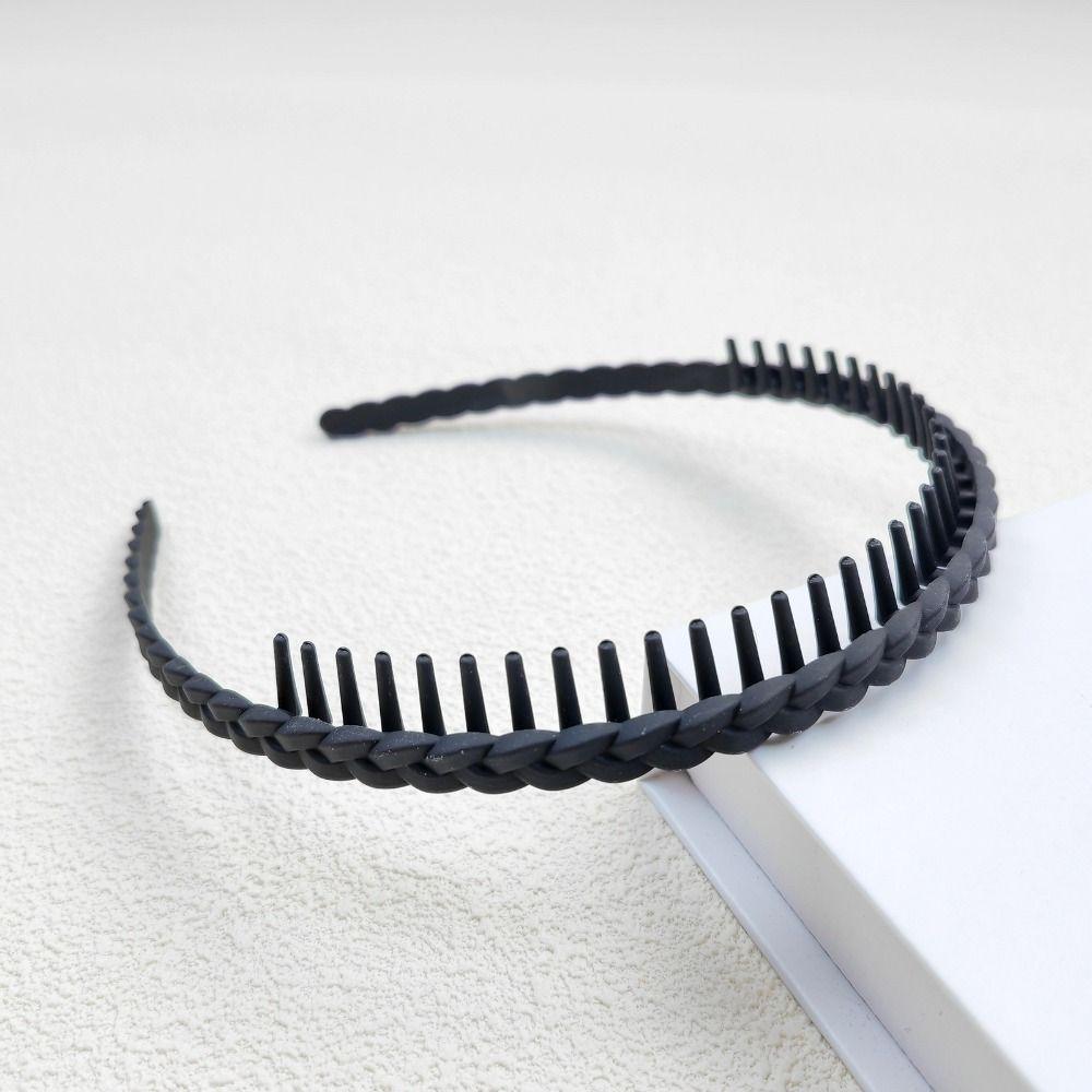 Acrylic Teeth Matte Hair Hoop Korean Style Non-slip Hairband Fashion   Outdoor
