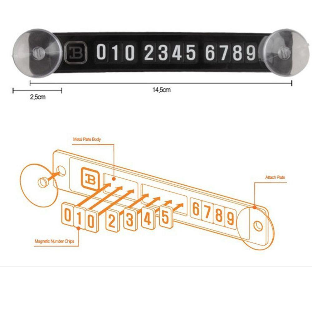 Car Temporary Parking Card Phone Number Card Plate Telephone Number Car Park Stop Car Sticker Automobile Styling Accessories