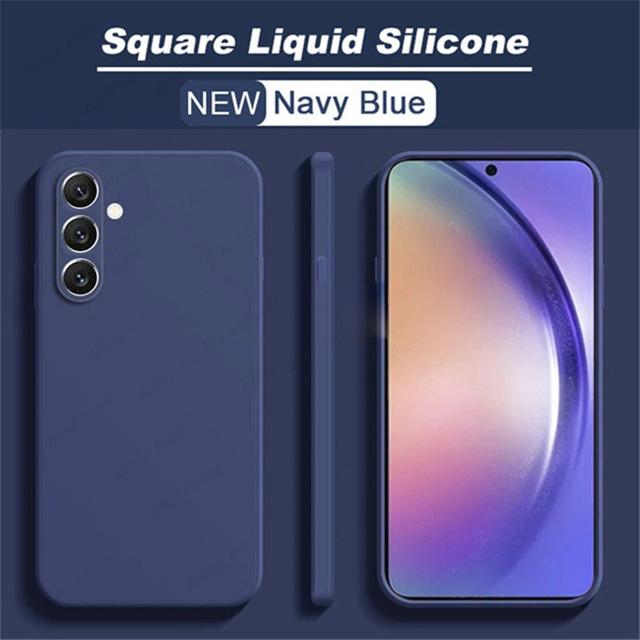 Shockproof Liquid Silicone Phone Case For Samsung Galaxy A54 5g A53 A52 A51 A14 A71 A13 A12 A21s A73 A72 A34 A50 A33 A32 Cover