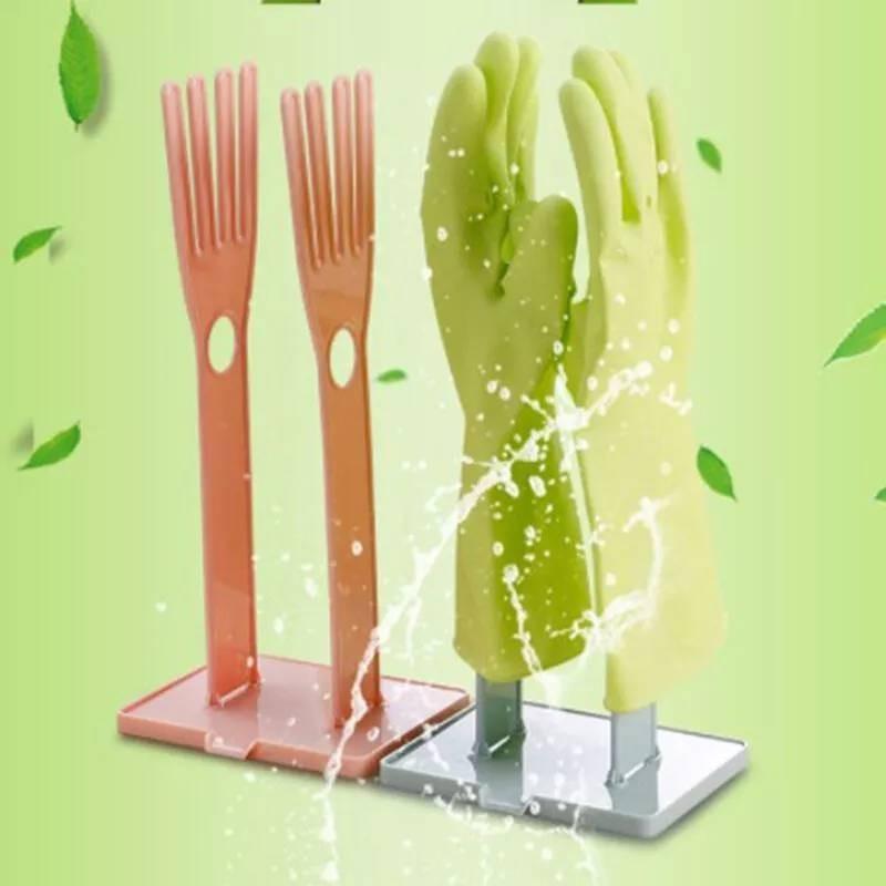 Creative Plastic Multi-purpose Portable Glove Rack For Kitchen Storage Blue