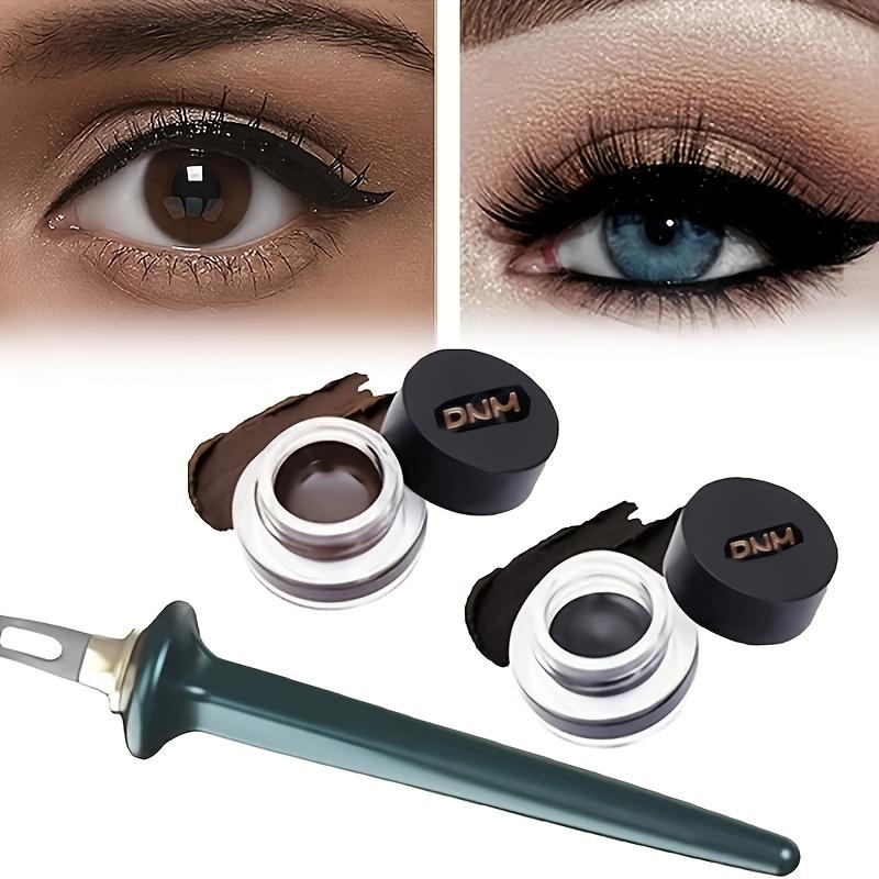 Silicone Tip Eyeliner Brush + Gel Eyeliner Combo - Professional Makeup Tool Kit for Easy, Precise, And Flawless Eyeliner Application