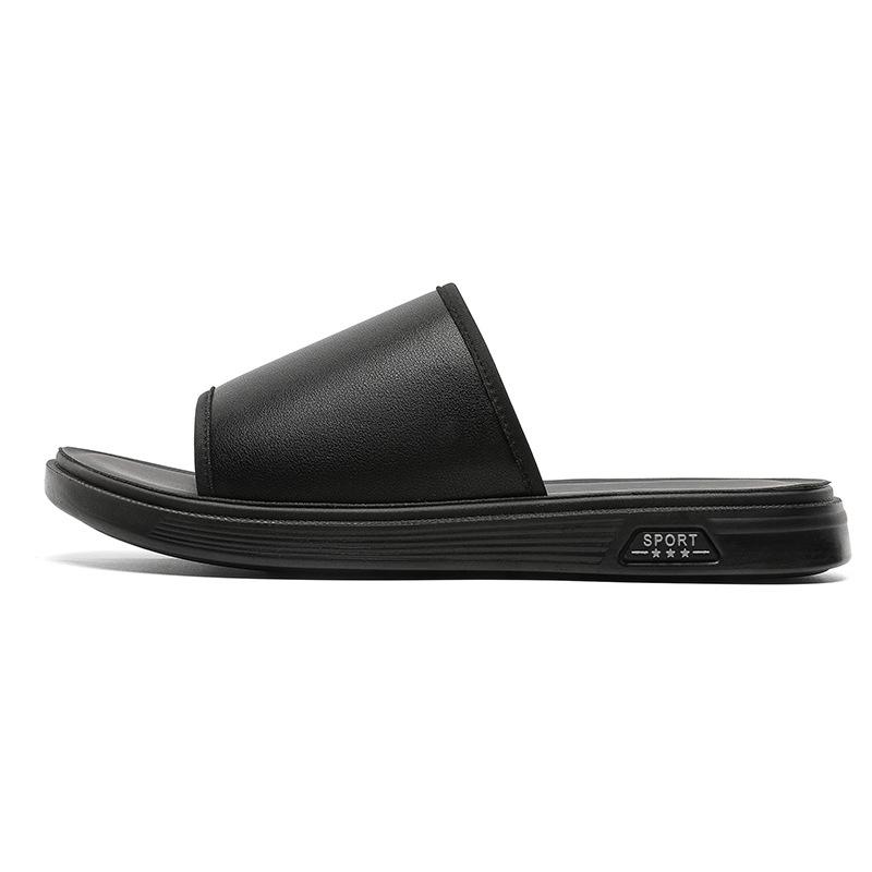 

Men s outer slippers summer one-word soft-soled non-slip outdoor beach sandals breathable casual slippers 603-J 44