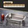Xiyao Stainless Steel Rectangular Deep Roasting & Serving Platter