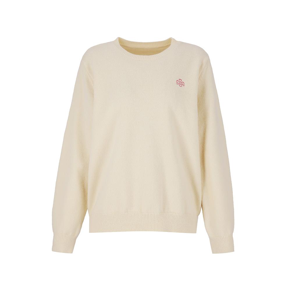 SOUP Round Neck Embroidered Point Pullover (Oz9Lkt7)
