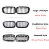 For BMW 1 Series F20 F21 2015- Facelift Front Hood Kidney Bumper Racing Grille Mesh Grill Car Replacement Accessories