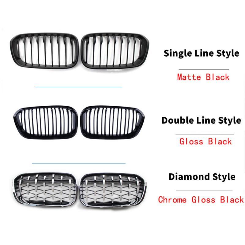 For BMW 1 Series F20 F21 2015- Facelift Front Hood Kidney Bumper Racing Grille Mesh Grill Car Replacement Accessories