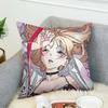 Pilow Cases Kitagawa Marin Couple Pillow Pillowcases 50X50 Decorative Pillows For Sofa Car Decoration Cushion Cover Luxury Anime
