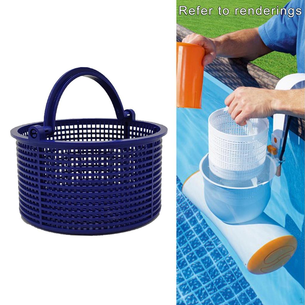 Basket Pool Supplies Replacement Strainer Fine Mesh Plastic Cleaning Tool Universal Blue for