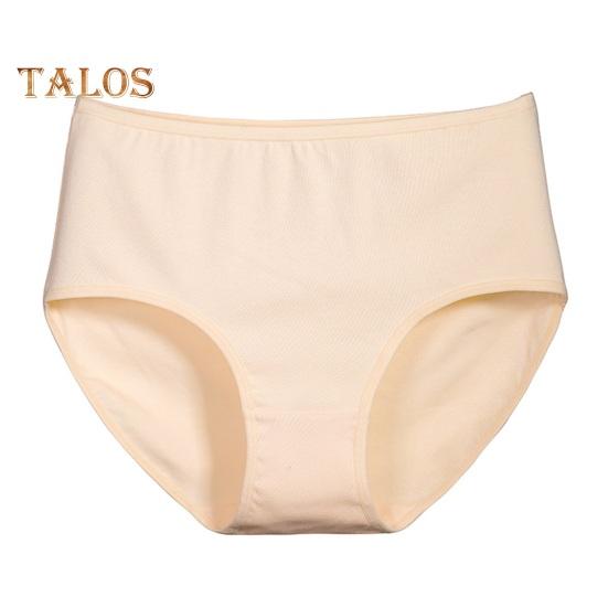 

Женские трусы с высокой талией, мягкое, полностью закрывающее хлопковое нижнее белье, женские бесшовные эластичные трусики для повседневной носки S бежевый