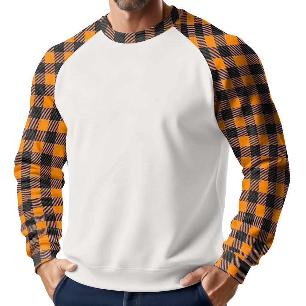 Men's Christmas Raglan Crewneck Fleece Sweatshirt