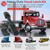 Heavy Duty Hood Latch Heavy Duty Hood Latch Kit Replaces 25169065 for Peterbilt 340 348 /Blue Bird Vision School Bus