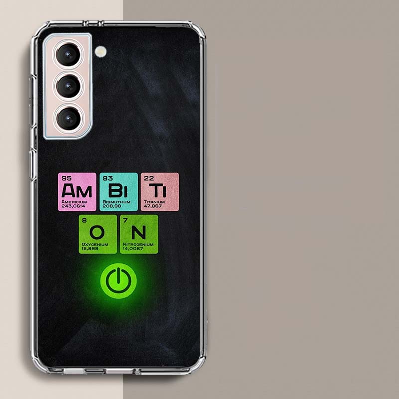

Chemical Element Period Phone Case For Samsung Galaxy S25 Edge S24 S23 FE S21 S20 S10 Plus S22 S26 Ultra Cover Clear Cases TPU C Samsung S22 Ultra