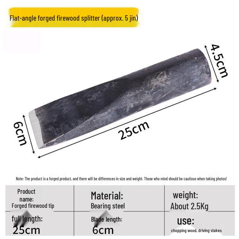 Firewood Splitter Hand-Forged All-Steel Large Wood Splitting Tool - Durable and Efficient