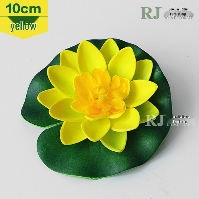 Artificial Lotus Leaf Water Lily for Pond, Fish Tank Decoration, Landscaping, or Buddha Ornaments