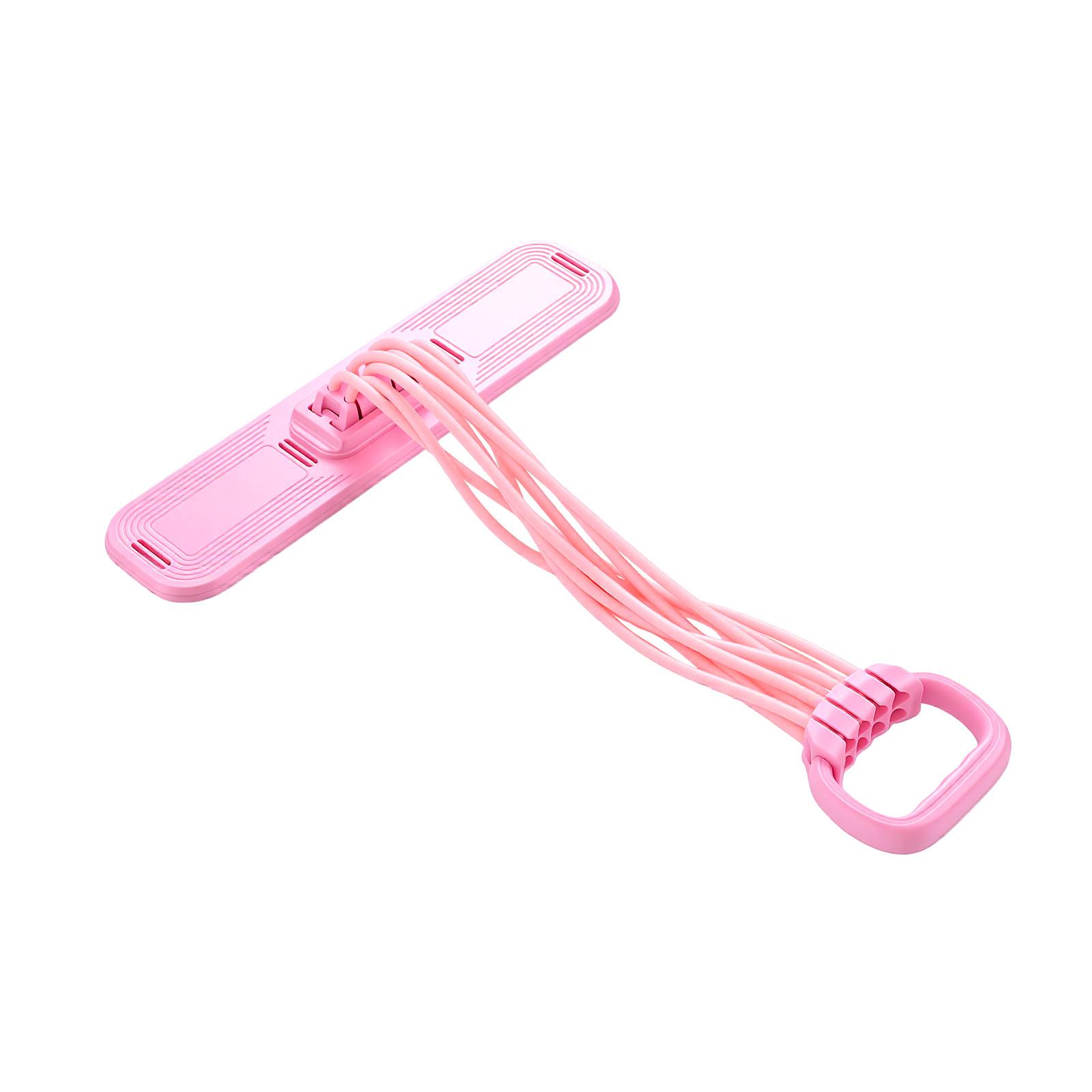 Многофункциональный эспандер с 8 трубками, розовый, портативный, с педалями и ручками, тип 1