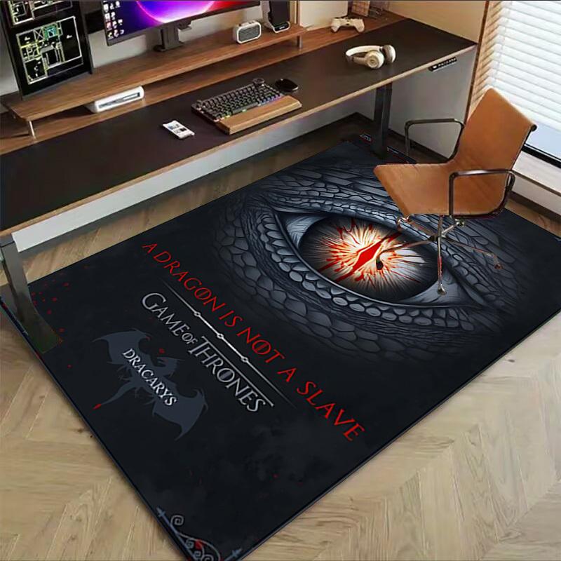 1pc DRAGON SLAVE Carpet Office Rug Mat Home Decor Area Carpet Festival Gift Office Desk Chair Carpet Longlasting Material1107L