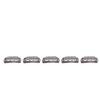 50pcs 6 Tips 6 Teeth Wig Snap Clip Metal Stainless Steel Hair Grips for Wigs Hair Extension