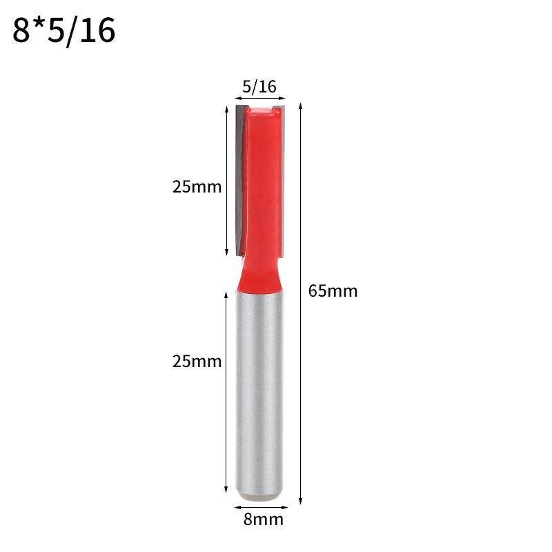 8mm Woodworking Trimmer Set: Double-Edged, Round Bottom, V-Shaped, Slotted, and Keyhole Engraving Knives