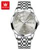 OLEVS 3759  Classic Business Business Stainless Steel Man Classic Business Calendar Luxury Man Quartz Watch