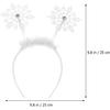 Christmas Headband 6pcs Christmas Decorative Headband Adorable Hair Bands Cute Snowflake Hair Hoops Snowflake Headdress Birthday Favors Halloween