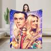 American The Big Bangs Theory Soft Warm Blanket Picnic Plush Throw Blanket Funny Couch Bed Flannel Bedspread Sofa Bed Cover