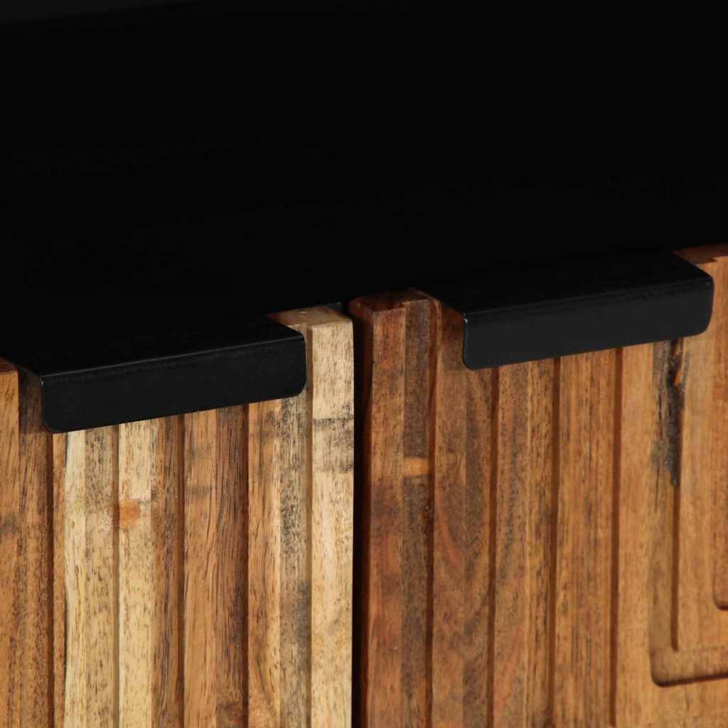 Sideboard with Shelf Brown 60 x 33.5 x 75 cm Solid Mango Wood
