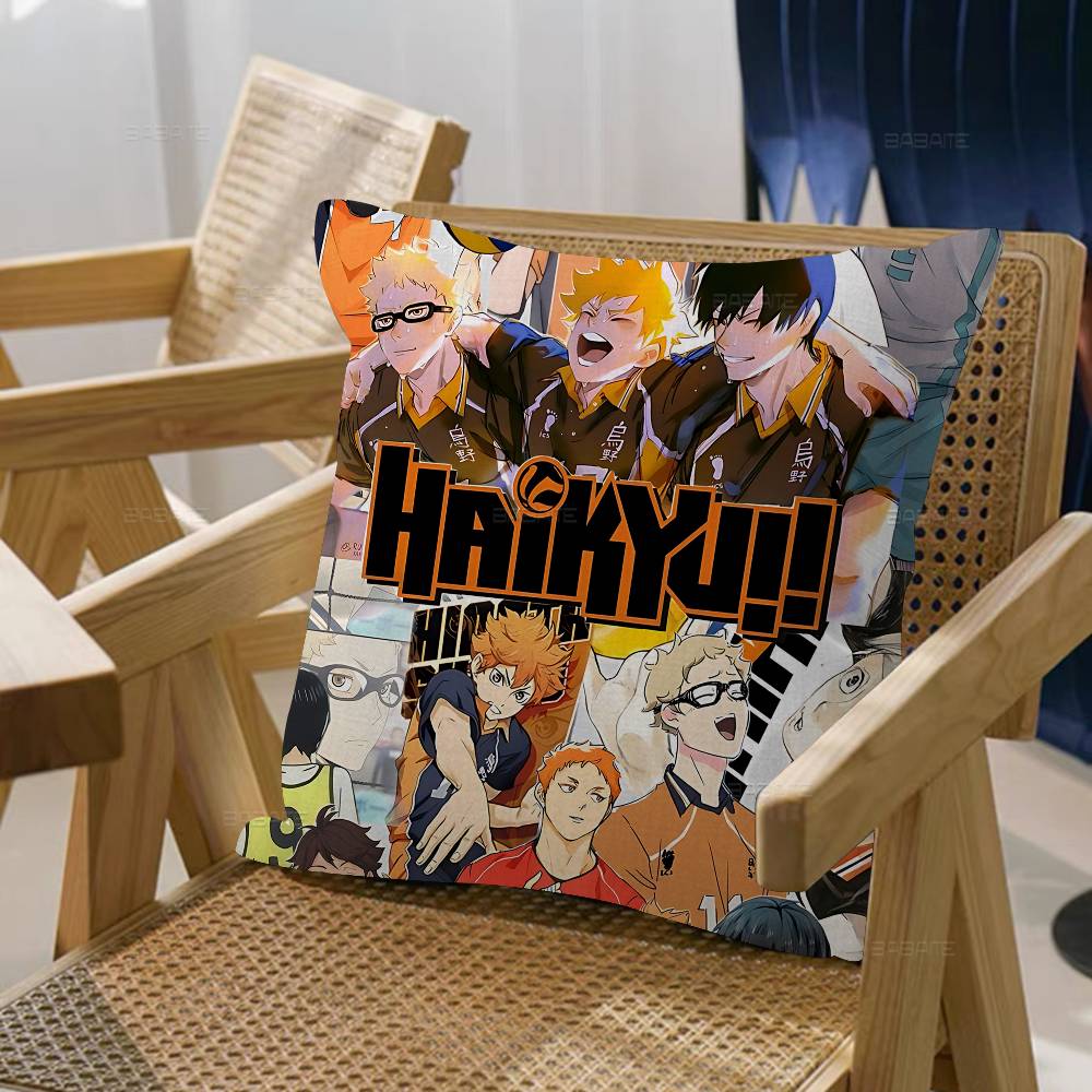 Haikyuu Japan Anime Pillowcase Toon Gift Cushion Cover Bedroom Home Sofa Chair Seat Decor Pillow Case