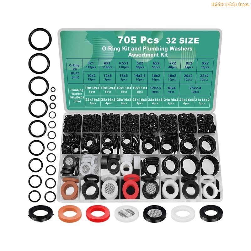 K1AE Резиновые прокладки Кольца уплотнительные Комплекты Внешний Садовый кран Разветвитель Прокладка для кранов Трубы Садовые шланги Простая установка