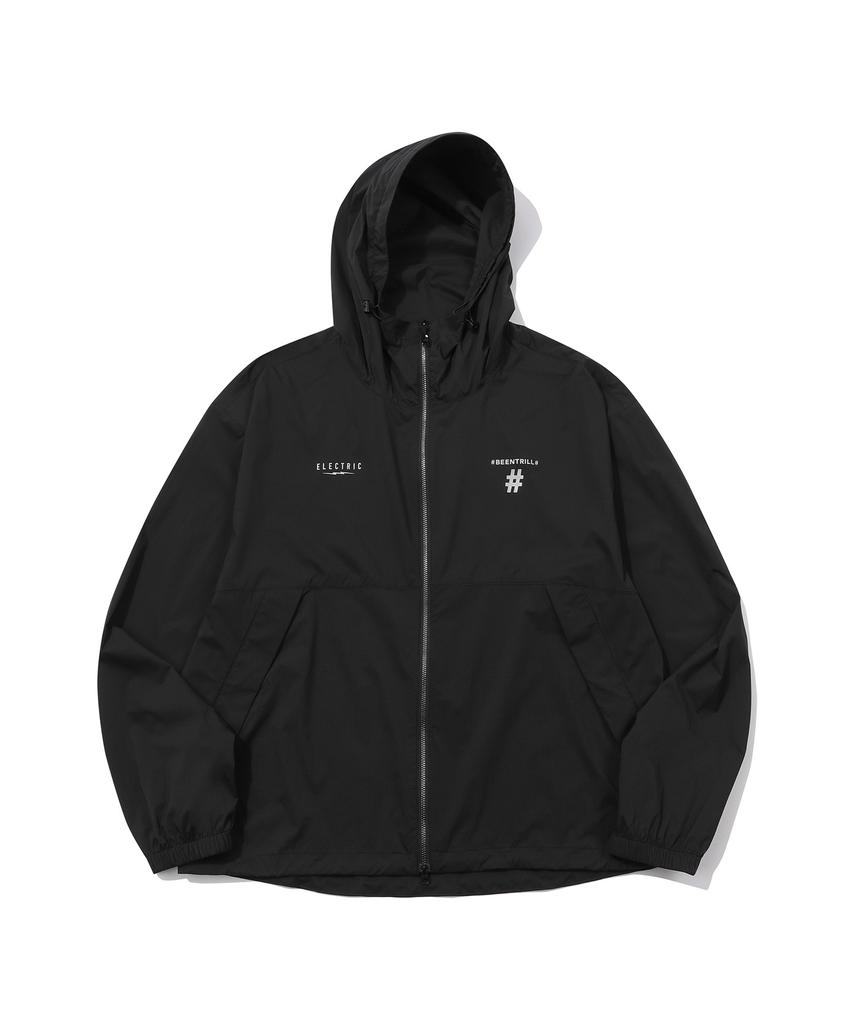 Beentrill [Beentrill X Electric] Tech Oversized Windbreaker (Schwarz)