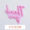 New English Blessing Words Happy Birthday Valentine Mother's Day Thank You Cookie Mold Embossing Stamp Press Frame Baking Tools