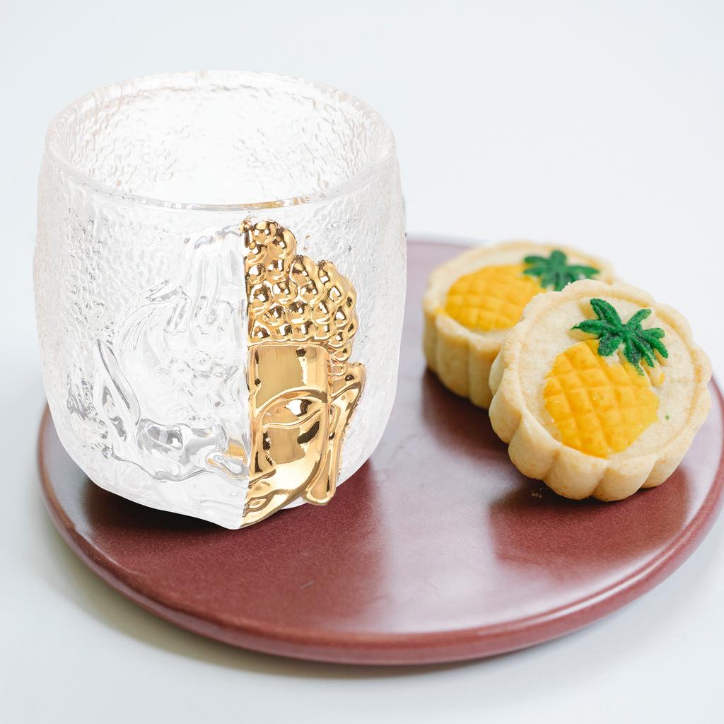 Japanese Style Double Wall Glass Tea Cup Exquisite Pattern Transparent Beverage Glass for Tea Juice Wine Home Use