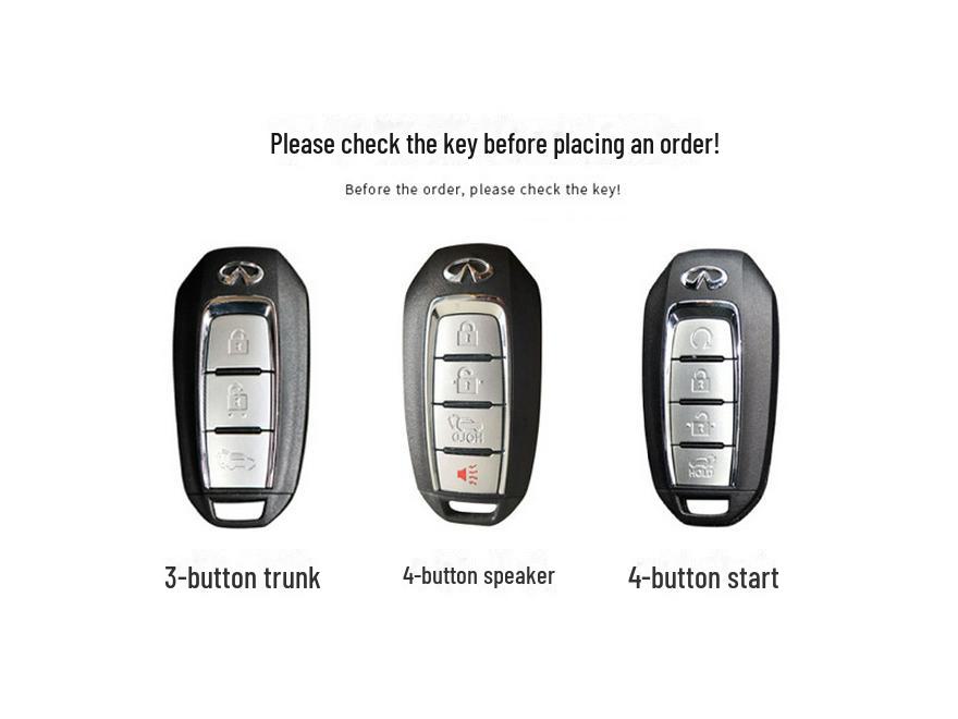 Genuine Leather Key Cover for Infiniti: High-End Protection