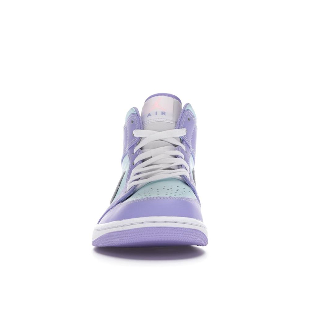 Air Jordan 1 Mid Purple Pulse Men Sneakers Arctic-Punch Glacier-Blue 554724-500