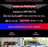 MINI F56 Carbon Fiber Rear Spoiler - GIOMIC Style Roof Wing Accessory for COOPER Upgrade