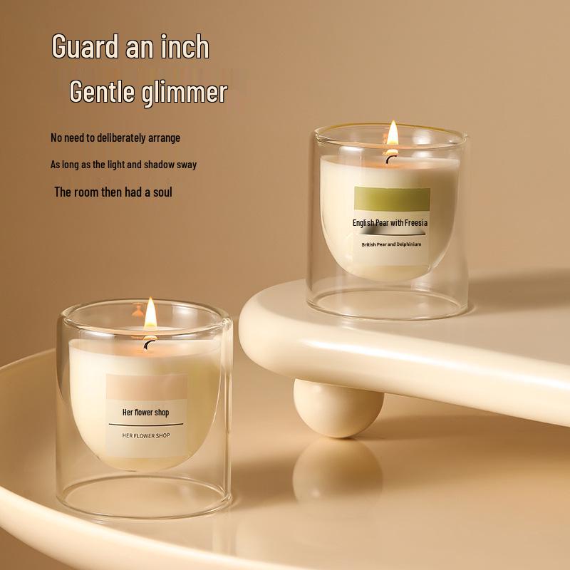 Luxury Soy Wax Aroma Candle In Glass Cup - Long-Lasting Fragrance for Bedroom, Wedding, or Birthday Gift