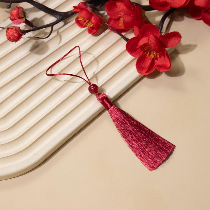 Yuxiao 7Cm Small Fringed Ear Beaded Thin Thread Bookmark Hanging Ear U Disk Sachet Sachet Pendant Fan Pendant