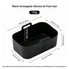 Air Fryer Silicone Pot Air Fryer Liner Heat Resistant Air Fryer Bake Silicone Basket Rectangle Baking Pan For Oven Microwave