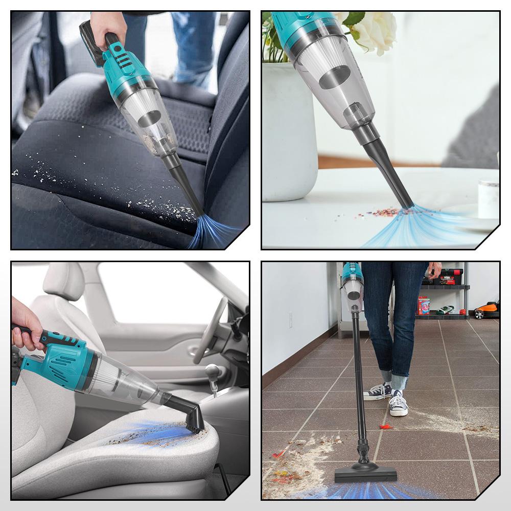 Yofidra 1500W Electric Cordless Vacuum Cleaner Portable Rechargeable Household Cleaning Power Tool For Makita 18V Battery Pin
