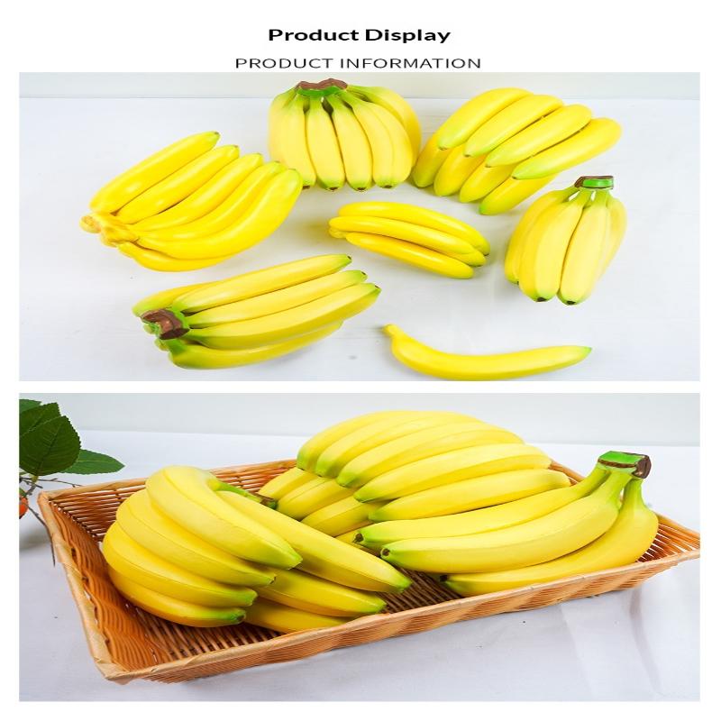 Künstliche Banane Dekorative Plastik-Fälschung Obst Realistische Auslage Simulierte Banane Für Hochzeit Weihnachten Dekoration