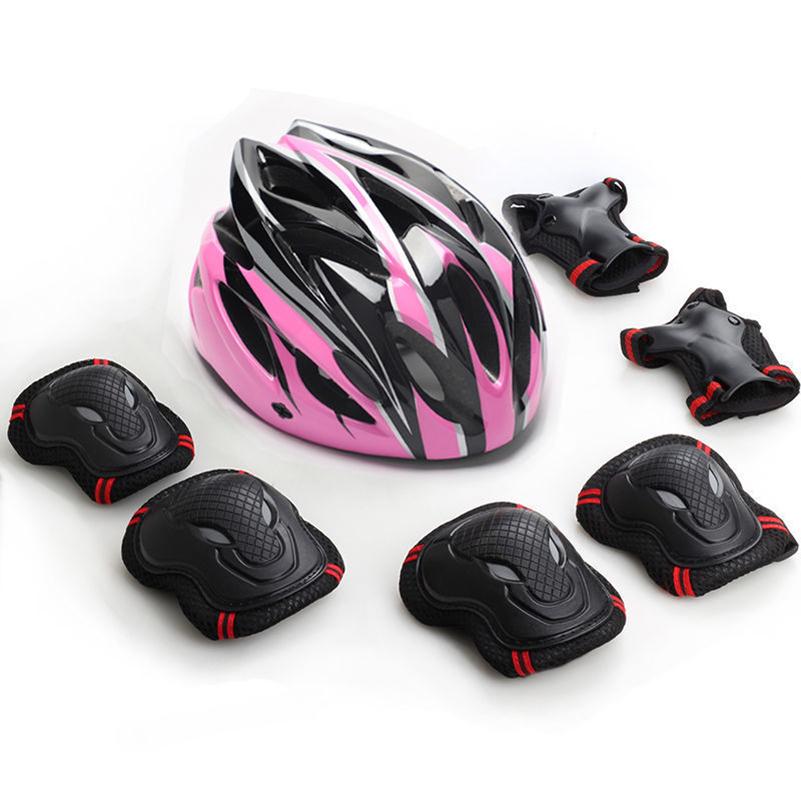 Child protective equipment helmet elbow knee pads for girls aged 3 4 5 6 7 8 9 10 11 12 year boy Suitable for roller skating and skiing