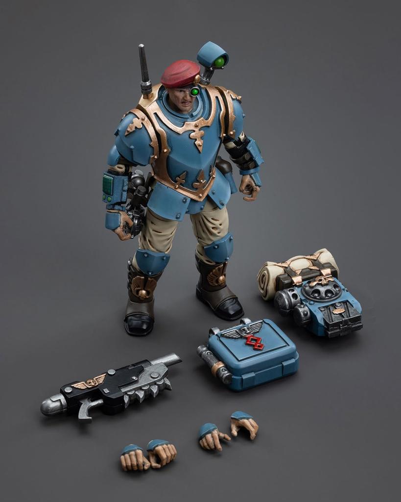 Pipigirl JoyToy 40K Authentic Licensed Scale Articulated Astra Militarum Tempestus Scions Command Squad 55th Kappic Eagles Action Figure Anime Model